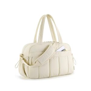 BAGSMART Crossbody Duffle Bag in Cream Ivory Bone